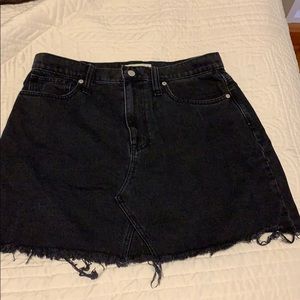 Black Madewell Jean skirt